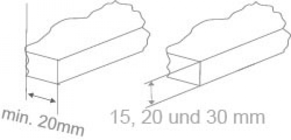 Blumenkastenhalterung Steinfensterbank Einfachstange für 100 cm Blumenkasten